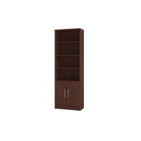Manhattan Comfort 29AMC164 Catarina Cabinet  with  6 shelves in Nut Brown